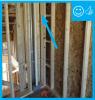 Right – Gap in framing will allow corner to be filled with insulation