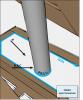 Air seal around all duct shafts and flues installed through ceilings, walls, or flooring to keep conditioned air from leaking into unconditioned space.