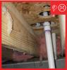 Wrong – These holes have been cut larger than needed, making them difficult to seal.