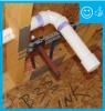 Right – This hole has been neatly cut and properly sealed with foam. 