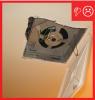 Wrong – Roughly cut hole that is larger than the fan, making it difficult to seal 