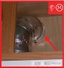 Wrong – Kitchen exhaust has not been air sealed