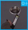 Right – The recessed can light penetration is sealed with caulk to the drywall.