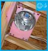 Right – This ICAT recessed light is sprayed with foam to act as gasket against the drywall.