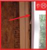 Wrong – The rough opening around window is not air sealed.