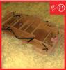 Wrong – No blocking installed to prevent attic insulation from falling into stairs and opening