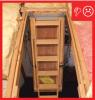 Wrong – Drop down stairs do not have insulation cover installed