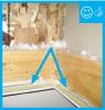 Right – Attic access door has foam and rubber weatherstripping installed that remains in contact when closed.