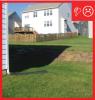 Wrong – The final grade does not slope away from the house