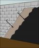 Exterior surface of below-grade walls finished as follows: For poured concrete, concrete masonry, and insulated concrete forms, finish with damp-proof coating 