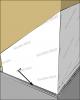 Flashing at bottom of exterior walls with weep holes included for masonry veneer and weep screed for stucco cladding systems, or equivalent drainage system
