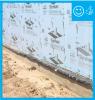 Right – There is flashing installed at the bottom of the wall to create a satisfactory drainage system