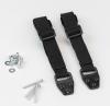 A simple kit for anchoring a TV, appliance, or furniture to a wall may include straps, attachment hardware, and screws for attaching both to the appliance and to the wall