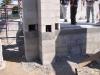 Elevated slab construction with no water sensitive materials on first level