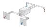An energy recovery ventilator (ERV) transfers both heat and moisture between incoming and outgoing streams of air 