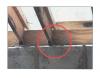 Improperly located masonry-wall-to-wood-frame straps. 