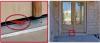 The 3/8-inch gap under the door allowed wind-driven rain to enter the house in hurricane winds of 140 to 160 mph. 