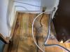 When appliances are pulled out, you can access the sill plate to seal between the wall and subfloor as well as around other holes in the walls for wiring or plumbing.