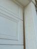 The vinyl weatherstripping along the side of this garage door has been badly weathered and needs to be replaced.