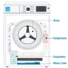 Because heat pump clothes dryers recycle the hot air in the drum rather than venting it, they use 70% less energy than conventional electric clothes dryers while drying clothes in the same amount of time