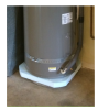 This Heat Pump Water Heater is sitting on an insulation pad to reduces heat losses 
