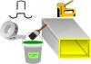 Seal seams in fiber board ducts with out-clinching staples, UL-181A-approved tape, and mastic