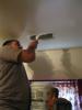 Manually seal around ceiling registers with mastic