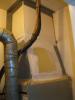 Manually seal around the supply plenum