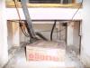 Wrong: The return plenum is not air sealed to separate it from the wall cavities and it should not be used for storage