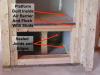 Right: Air seal all seams in the return air plenum before installing a new air handler