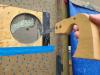 Right - A hand saw is used to remove wall material for a small through-the-wall HRV; 6 of 14.