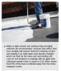 Right - In hot climates, paint flat roofs light colors to reflect solar heat gain. 