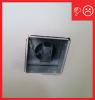 Wrong - Bathroom fan not caulked and sealed