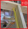 Wrong – Electrical wiring hole in top plate is not sealed with caulk.
