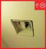Wrong - Bathroom fan not caulked and sealed