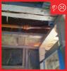 Wrong - Rim joist not sealed and air barrier missing