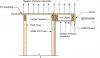 Wind uplift pressures on gable end overhang with ladder framing 