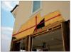 When the lower break-away wall gave way in coastal flooding it peeled some of the EIFS siding off with it because there was no suitable break in the siding to allow it to detach cleanly.
