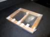 Interior removable storm window sample