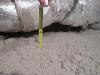 Measure the depth of insulation