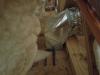 Wrong - Metal tape is poorly adhered and metal duct and duct-to-subfloor seam is not sealed.