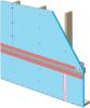 Tape the joint between the top insulation sheet and the Z-flashing with 2" wide tape to improve air tightness