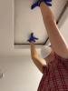 This attic access hatch is in the master bedroom closet ceiling - be prepared for falling insulation when you lift the hatch