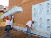 When rigid foam insulation is applied to the exterior side of the wall cavity under the cladding, with seams taped and an air gap provided, it acts as a vapor barrier, air barrier, and rain screen.