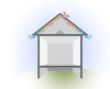 Attic ventilation fans exhaust hot air from the attic while replacing it with cooler air from the outside through intake vents
