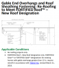 Right – Proper fastening of sheathing on gable end overhang when re-roofing
