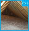 Right: Ducts are completely buried beneath insulation to the depth specified in the plans