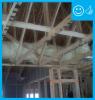 Right: ductwork is fully encapsulated with ccSPF prior to ceiling installation and burial