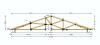 Specially designed roof trusses come with a two-foot by two-foot notch cut next to the center post providing space to install an insulated duct chase inside the home’s conditioned space but above the normal ceiling height.