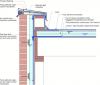 Right – This low-slope roof and parapet assembly has continuity of both the air and water barriers